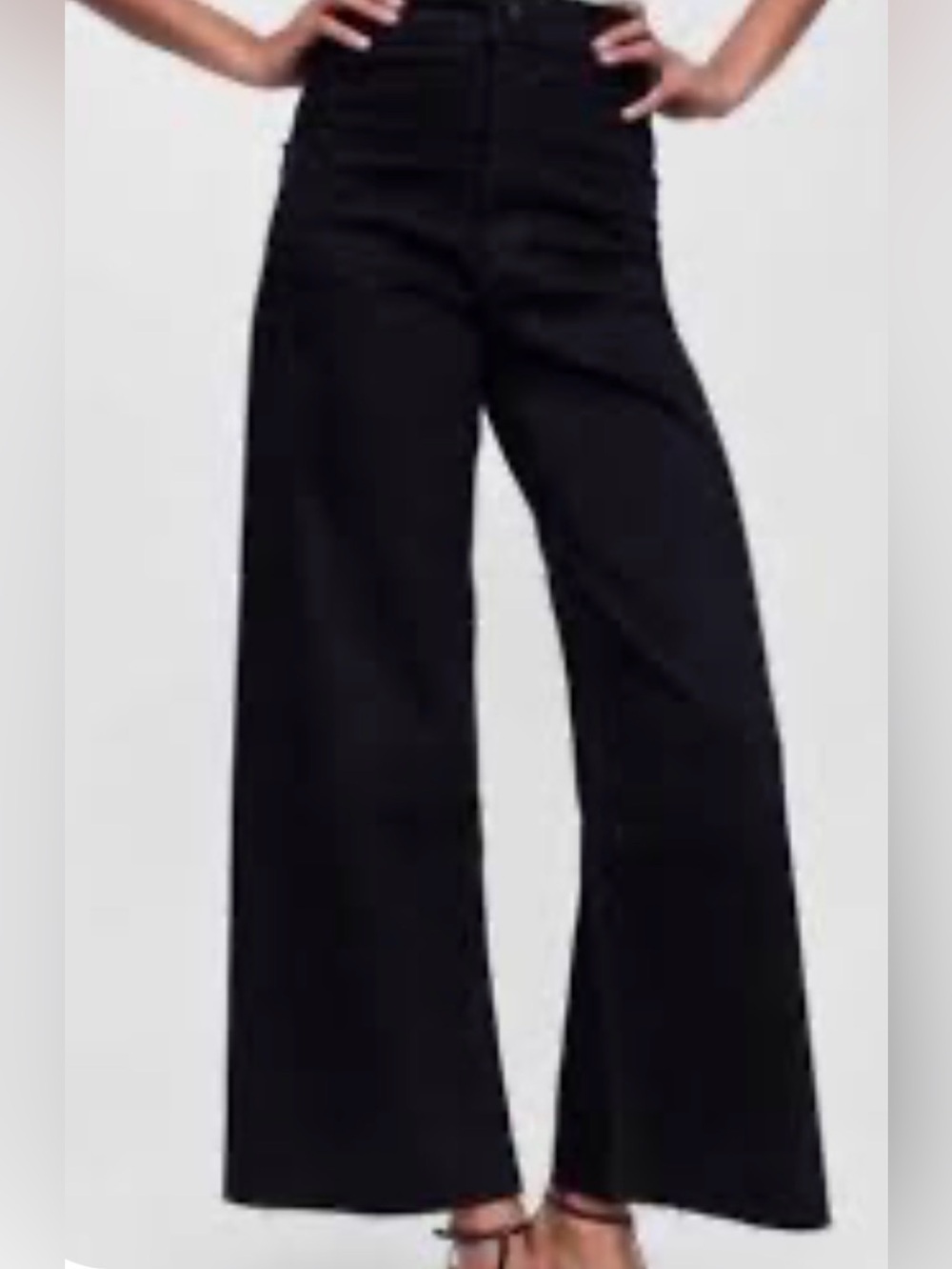 Zara amazing 6 black Marine wide leg jeans